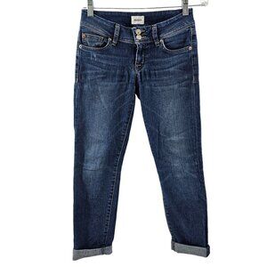 Hudson Ginny Straight with Cuff Distress Crop Low Rise Women’s Jeans - Size 25